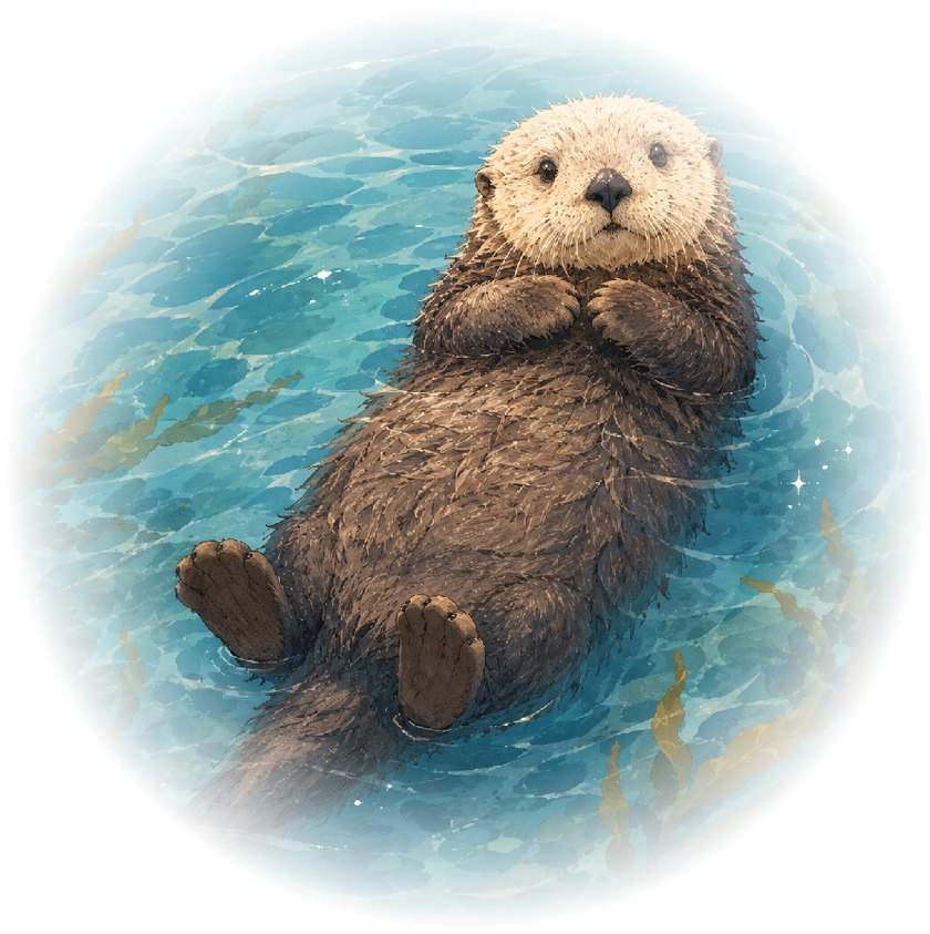 ラッコのイラスト